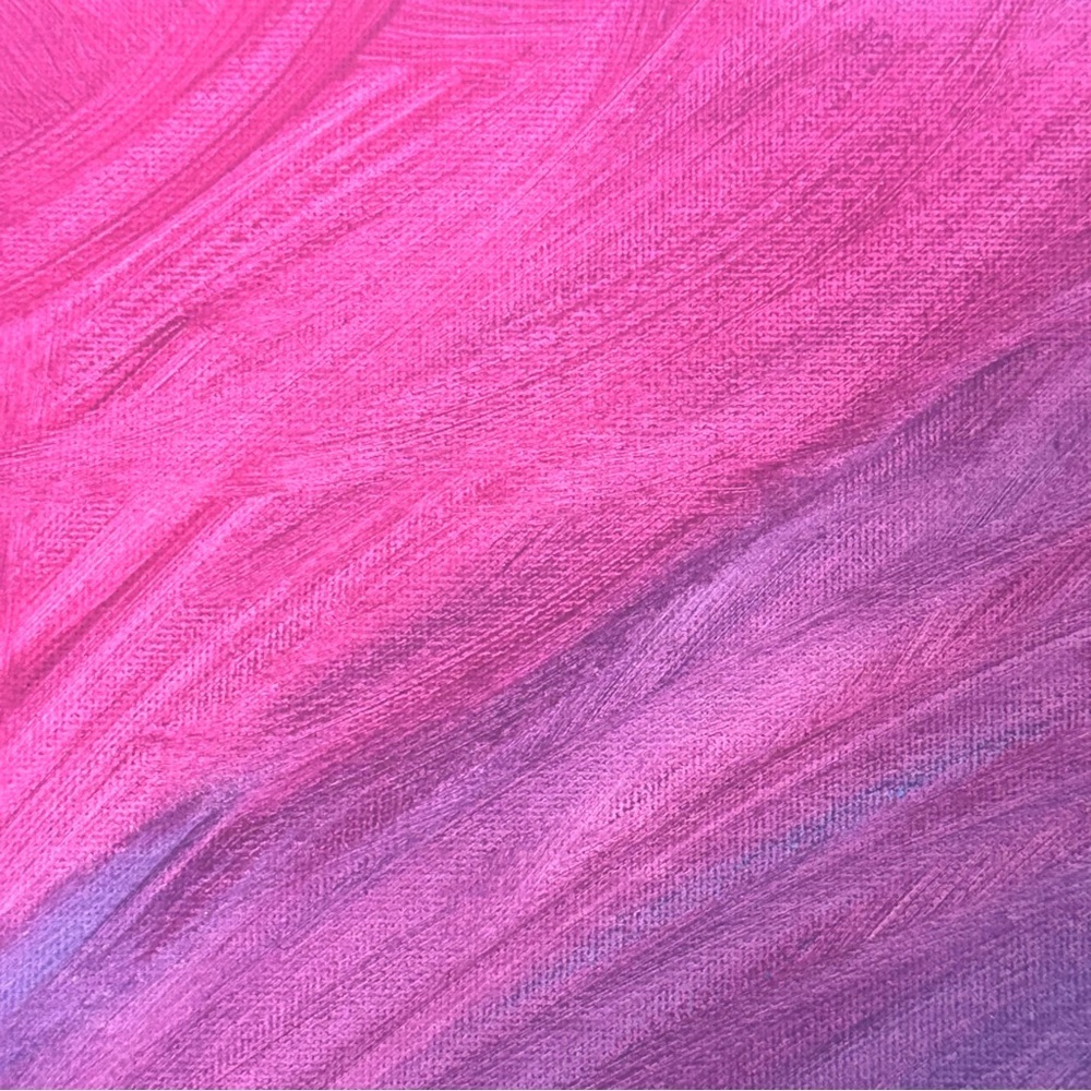 Pink and Purple Abstract Canvas Art - Picture 4 of 6